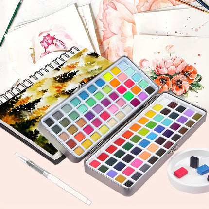 Metal Box Watercolor Set