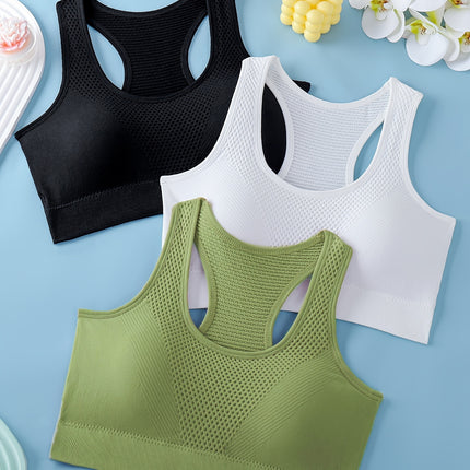 3-Pack Women's Sports Bras for Yoga & Fitness