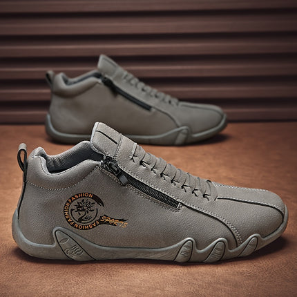 Men’s High-Top Sneakers with Zipper