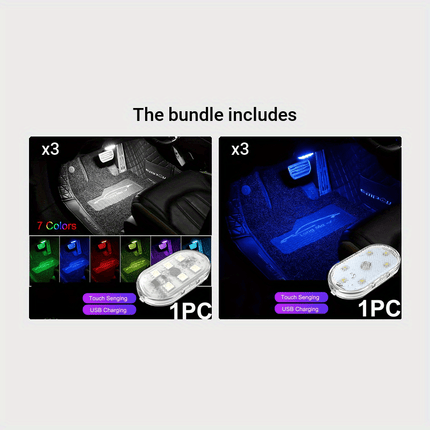 Rechargeable LED Car Touch Light – Brighten Your Ride