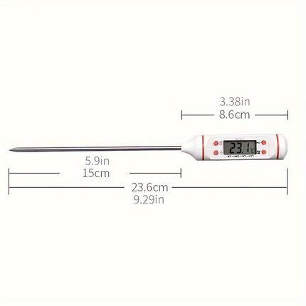 Instant Read Digital Thermometer - Perfect for BBQ & Baking