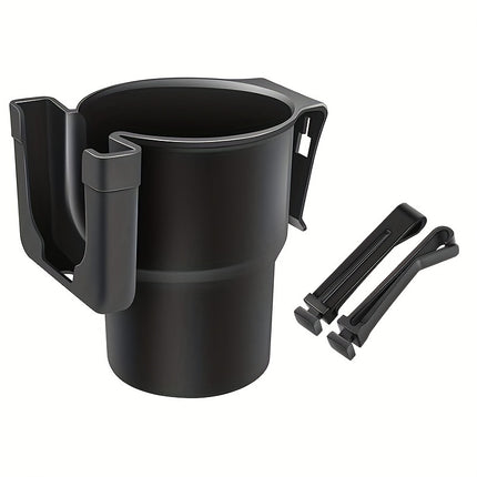 Adjustable Car Cup Holder with Built-In Phone Stand