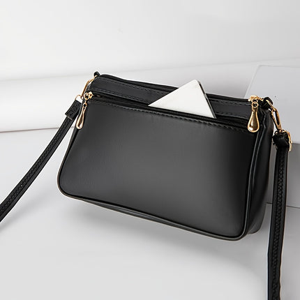 Elegant Quilted Crossbody Bag with Tassel