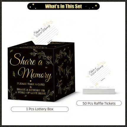 51pcs Black & Golden Memory Card Box Set