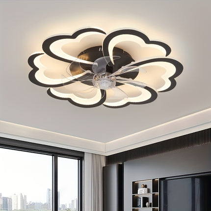 27-inch Modern LED Ceiling Fan with Adjustable Airflow