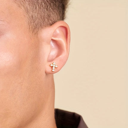 ICED CHICS Copper Zirconia Stud Earrings