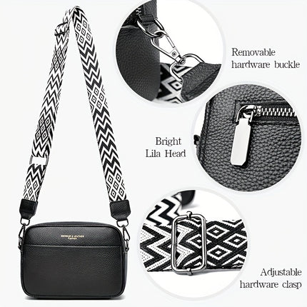 Simple Leather Crossbody with Guitar Strap