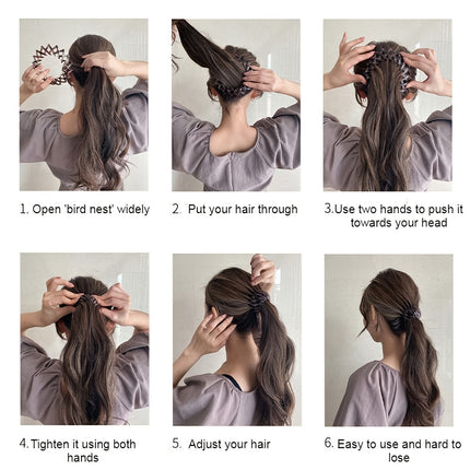 Fantasy Themed Matte Bun Hair Clip