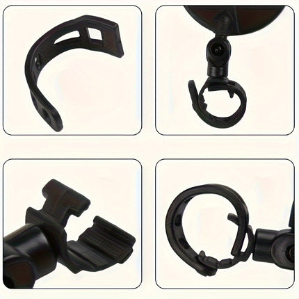 Adjustable Rotatable Bike Rearview Mirrors – Enhanced Safety