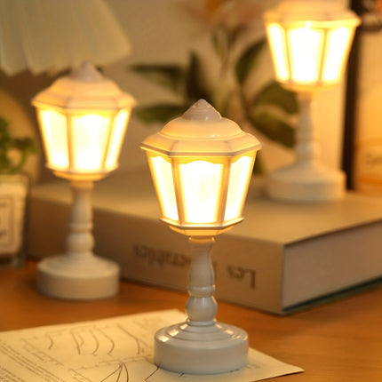 Mini Street Lamp Night Light - Retro Desktop & Bedroom Decor