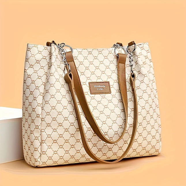 Chic Faux Leather Tote Bag – Spacious & Stylish - Monti Bargains