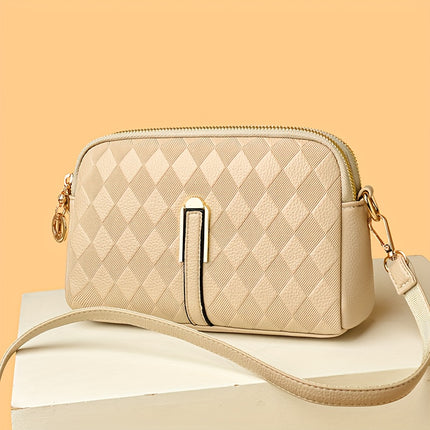 Retro Color Contrast Crossbody Bag