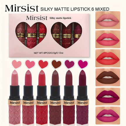 6-Shade Matte Lipstick Set