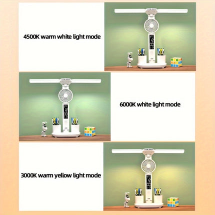 Dual LED Fan Desk Light
