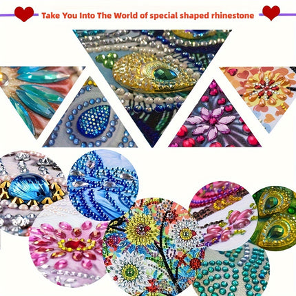DIY Acrylic Diamond Art Kit - Cat & Flower