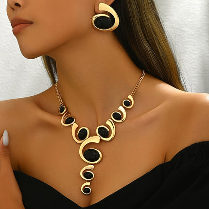 Boho Spiral Snail Jewelry Set