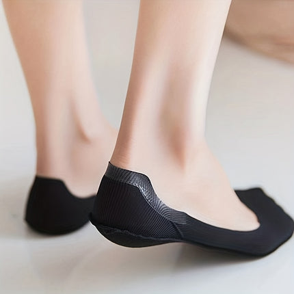 Invisible Non-Slip Ankle Socks 5-Pack