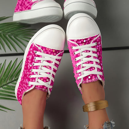 Sparkly Sequin Canvas Sneakers