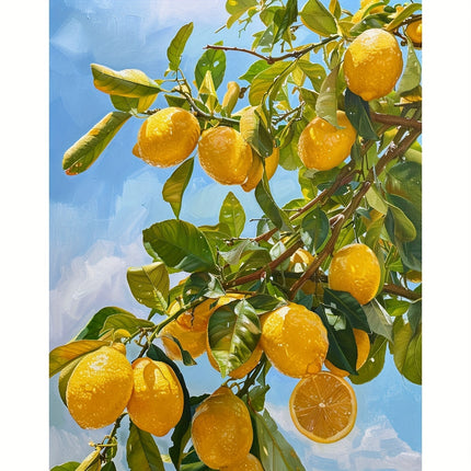 DIY Paint by Numbers - Lemon Tree
