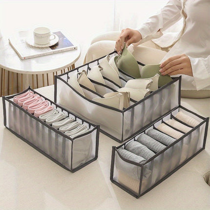 3-in-1 Fabric Underwear Organizer