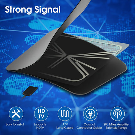 2024 HDTV Antenna – Crisp Channels, Easy Setup, Long Range