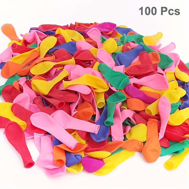 100pcs Set Round Latex Colorful Water Balloons