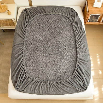 Space-Themed Embossed Taffeta Bedding Set - 3pcs