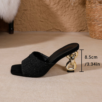 Women's High-Heeled Mule Sandals