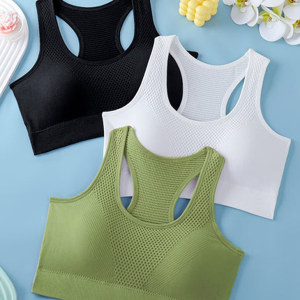3-Pack Women's Sports Bras for Yoga & Fitness