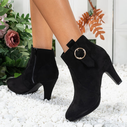 Stylish High Heel Ankle Boots