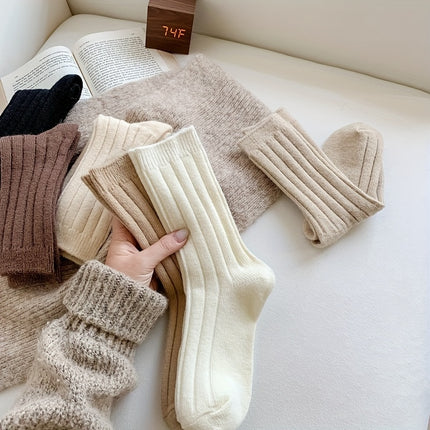 Women's Cozy Wool Blend Winter Socks (2 Pairs)