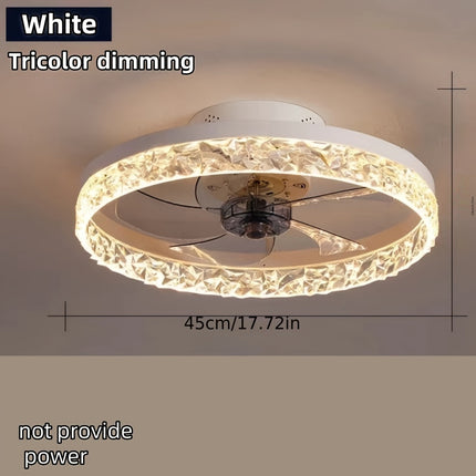 LED Tri-Color Ceiling Fan Light – Modern Elegance & Comfort