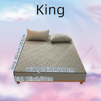 3pcs Waterproof Solid Fitted Sheet Set - 360° Coverage