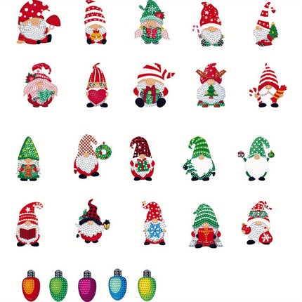 25pcs 5D Diamond Art Magnets