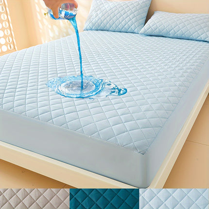 3-Layer Quilted Waterproof Fitted Sheet Protector