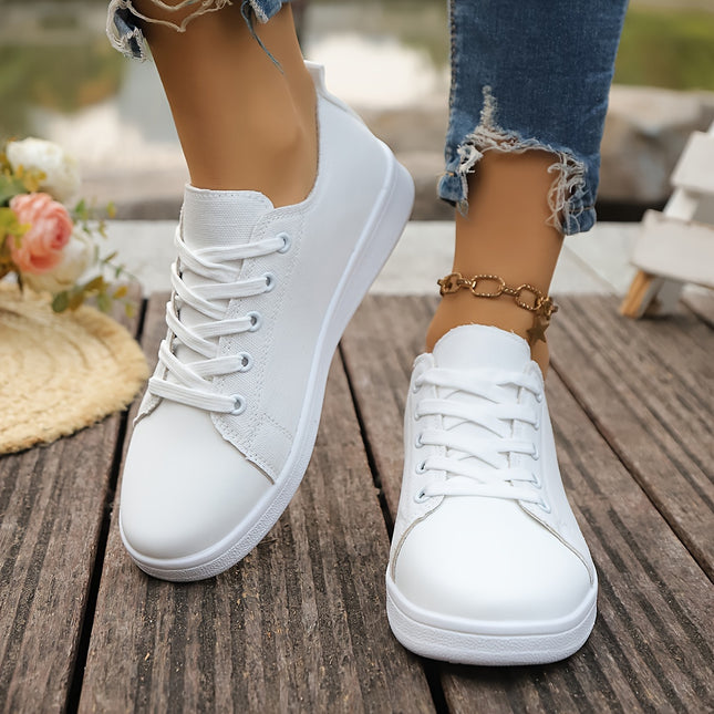 Classic White Canvas Sneakers