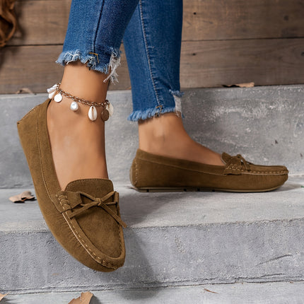 Women's Retro Bow Loafers