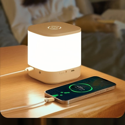 Touch-Control LED Night Light with Rechargeable Power Bank