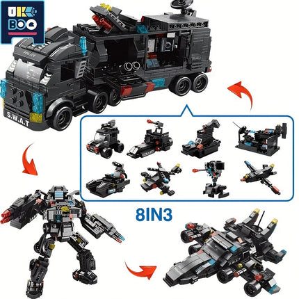 8-in-1 City Building Blocks - Monti Bargains