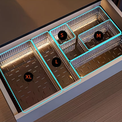 Acrylic Drawer Organizer Set - 7/8pcs Cosmetic Storage