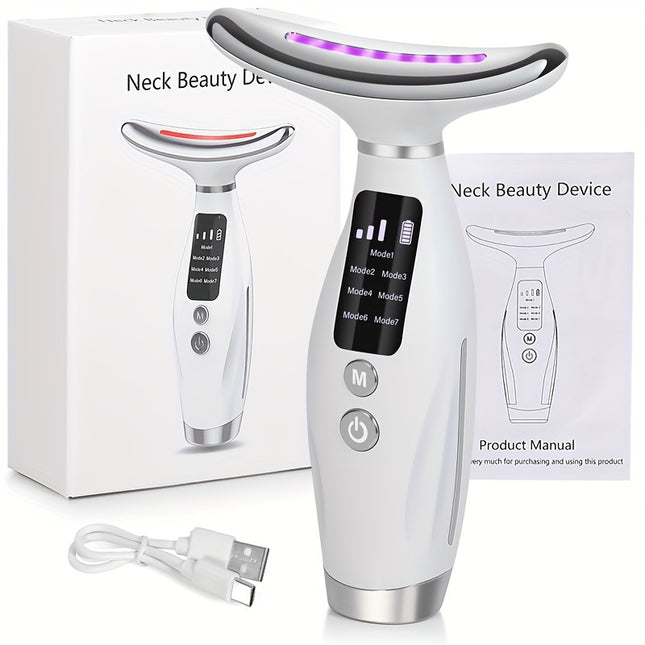 Rechargeable Facial & Neck Massager - 7 Modes