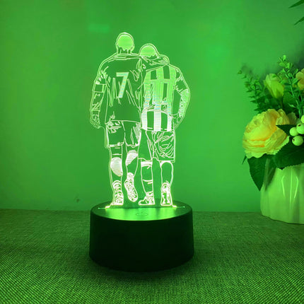 3D Soccer Player Night Light – LED, Battery/USB Powered