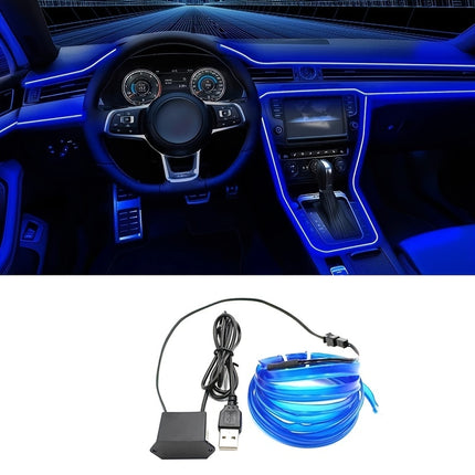 5M Blue Neon LED Car Interior Strip Light