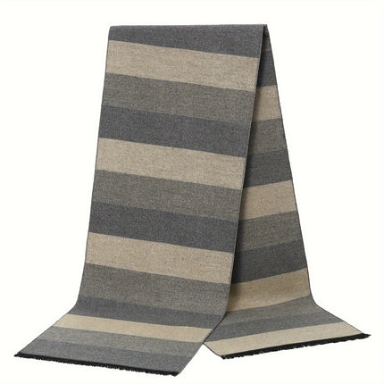 Men’s Luxury Faux Cashmere Plaid Scarf