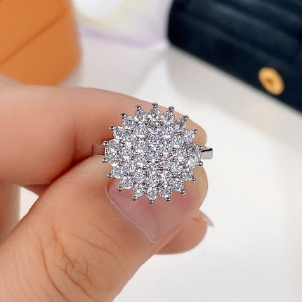Lotus Zirconia Flower Ring