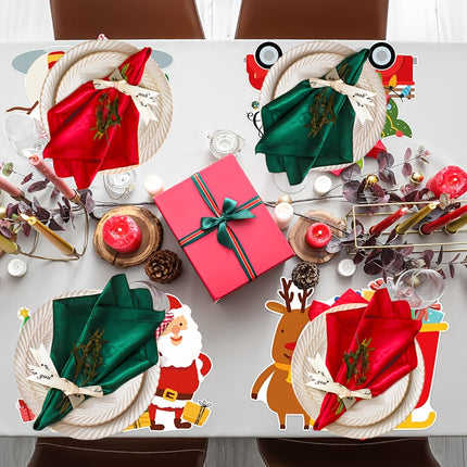 6/12pcs Luxury Soft Satin Napkins