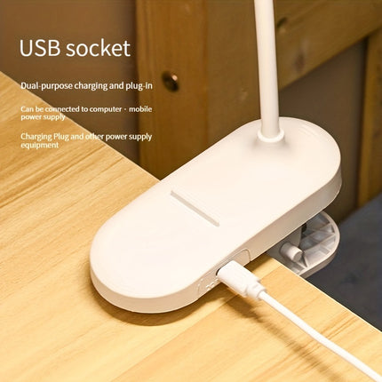 Rechargeable LED Gooseneck Desk Lamp with Touch Control