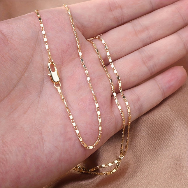 Women's & Men's 18K Gold Plated Chain