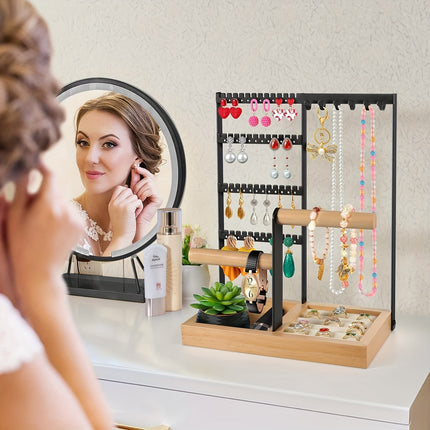 Metal Desktop Jewelry Rack