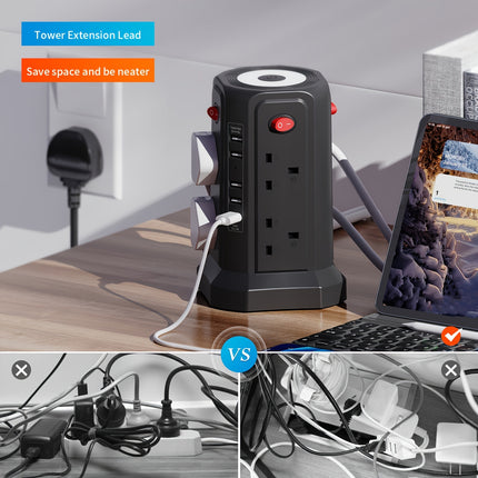 Extension Tower with USB & Light
